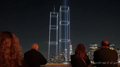 نمایش درخشان ۲۹۷۷ پهپاد برفراز نیویورک؛ یاد victims 9/11